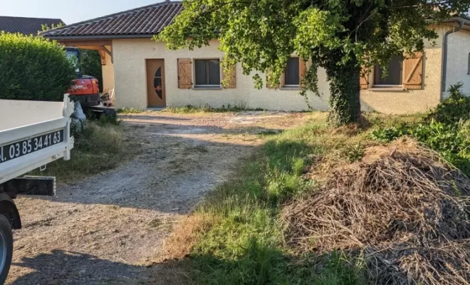 Réfections d'une cours sur la commune de saint André de bagé , Mâcon, ALEX TERRASSE